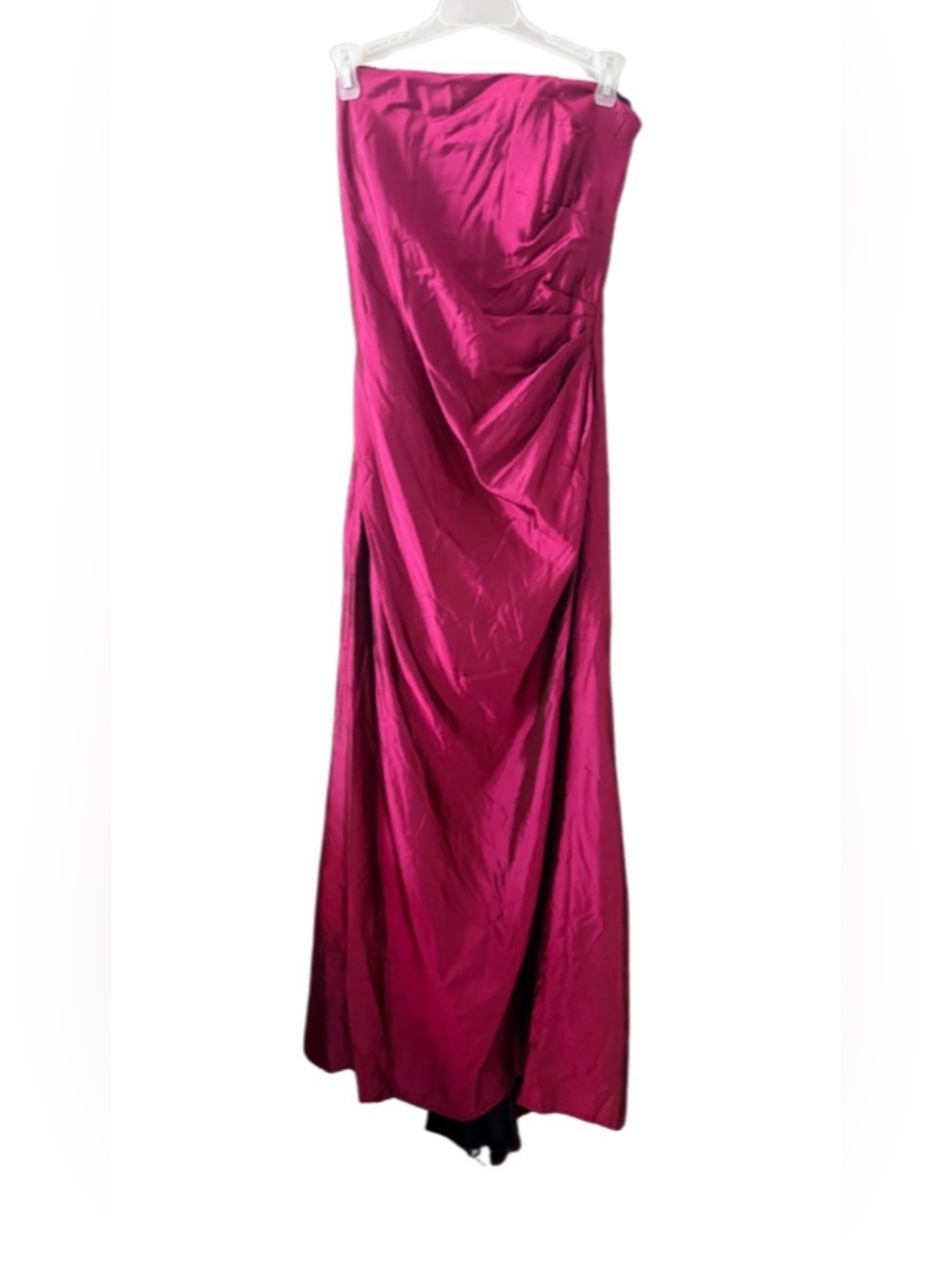 Vintage Gunne Sax Jessica McClintock Strapless Acetate Fuchsia  Dress Size 5